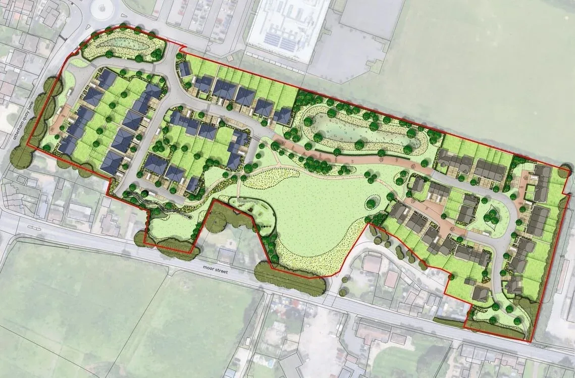 Bellway Homes site plan for a new-build housing development in Rainham