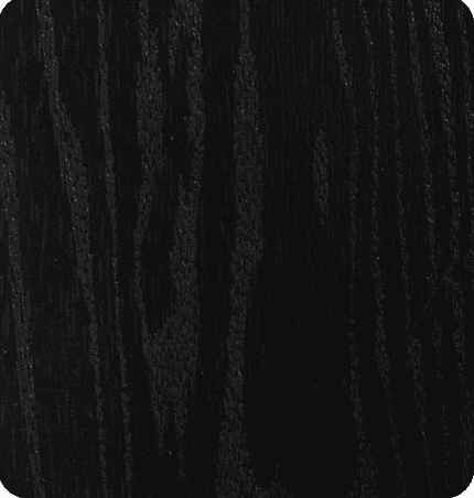 Black composite door colour swatch with a woodgrain finish