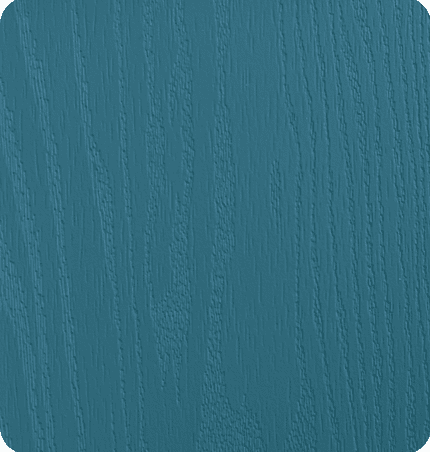 Victory Blue composite door colour swatch with a woodgrain finish